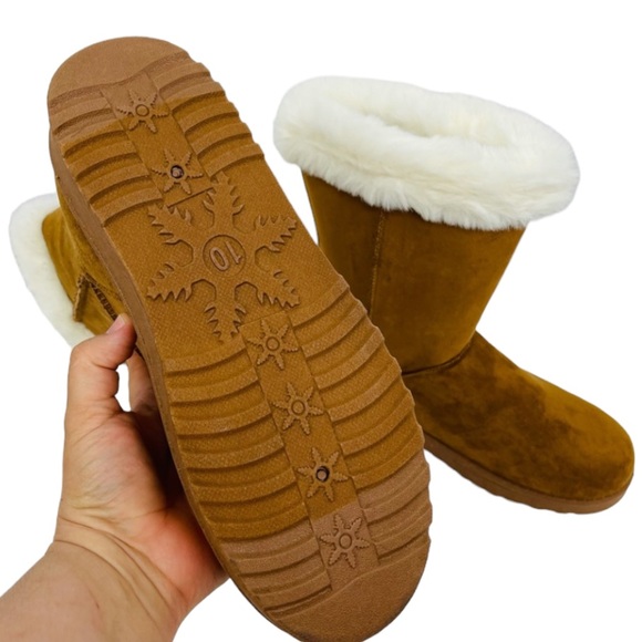 NEW SO Abigail Women's Chestnut Faux-Fur Winter Boots - Picture 7 of 9